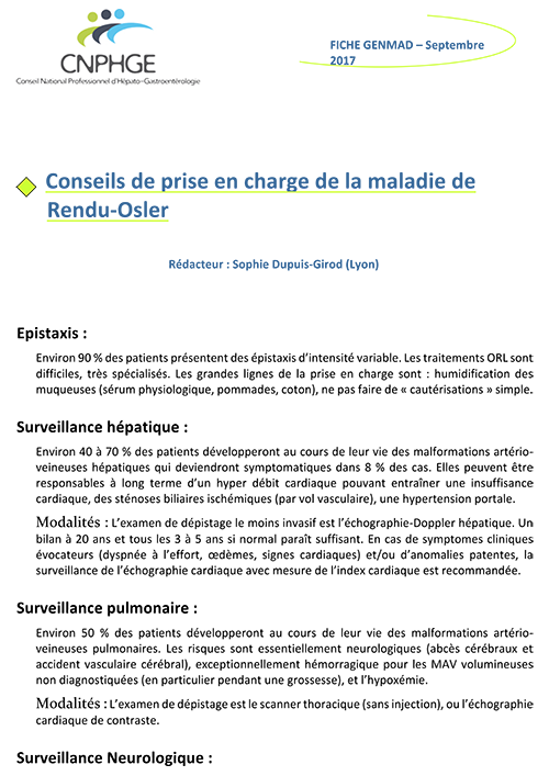Fiche GENMAD_Conseils de prise en charge de la maladie de Rendu-Osler_Couv_2017.png