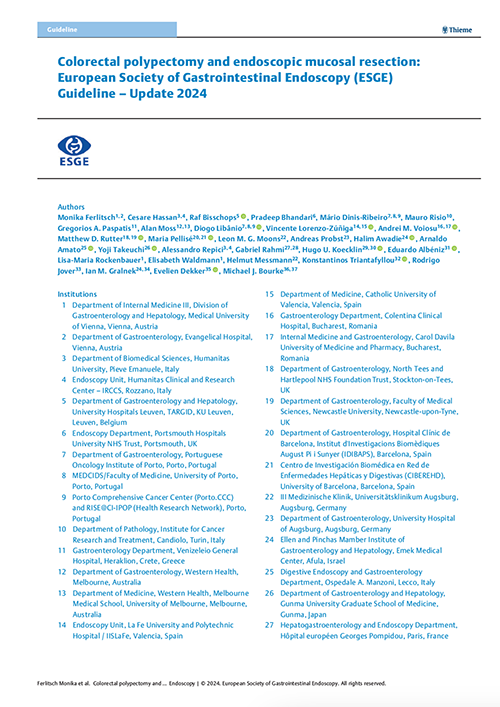 Guideline colorectal polypectomy and endoscopic mucosal resection_Couv_2024.png
